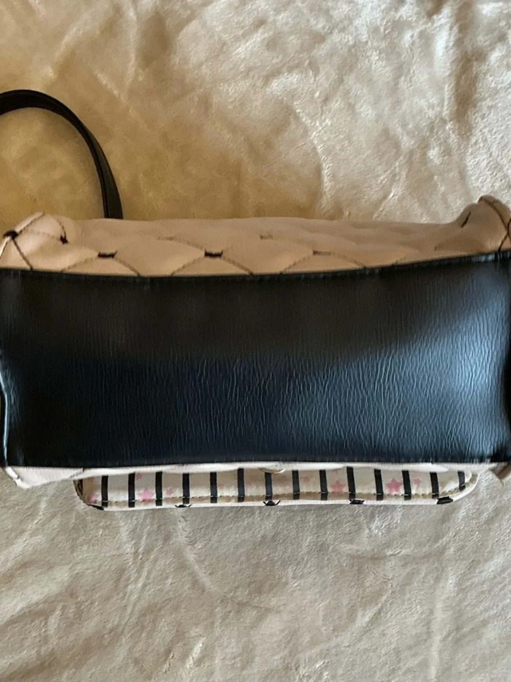 Luv Betsey by Betsey Johnson Pink Quilted Crossbody Bag Animal Print Side Hearts - Picture 12 of 16